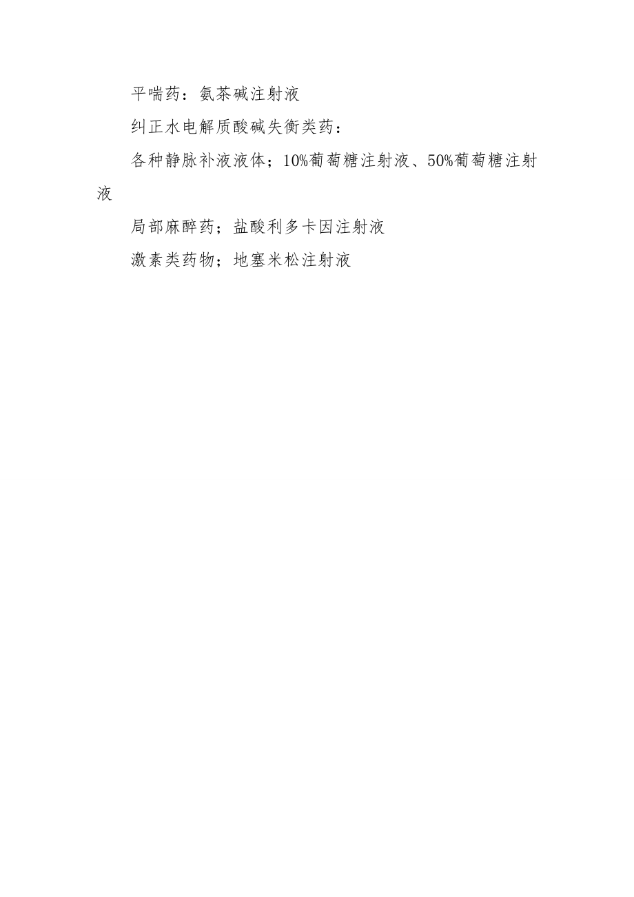 急诊科仪器设备及药品清单.doc_第2页