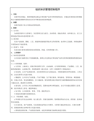 cx-07组织知识管理控制程序.doc