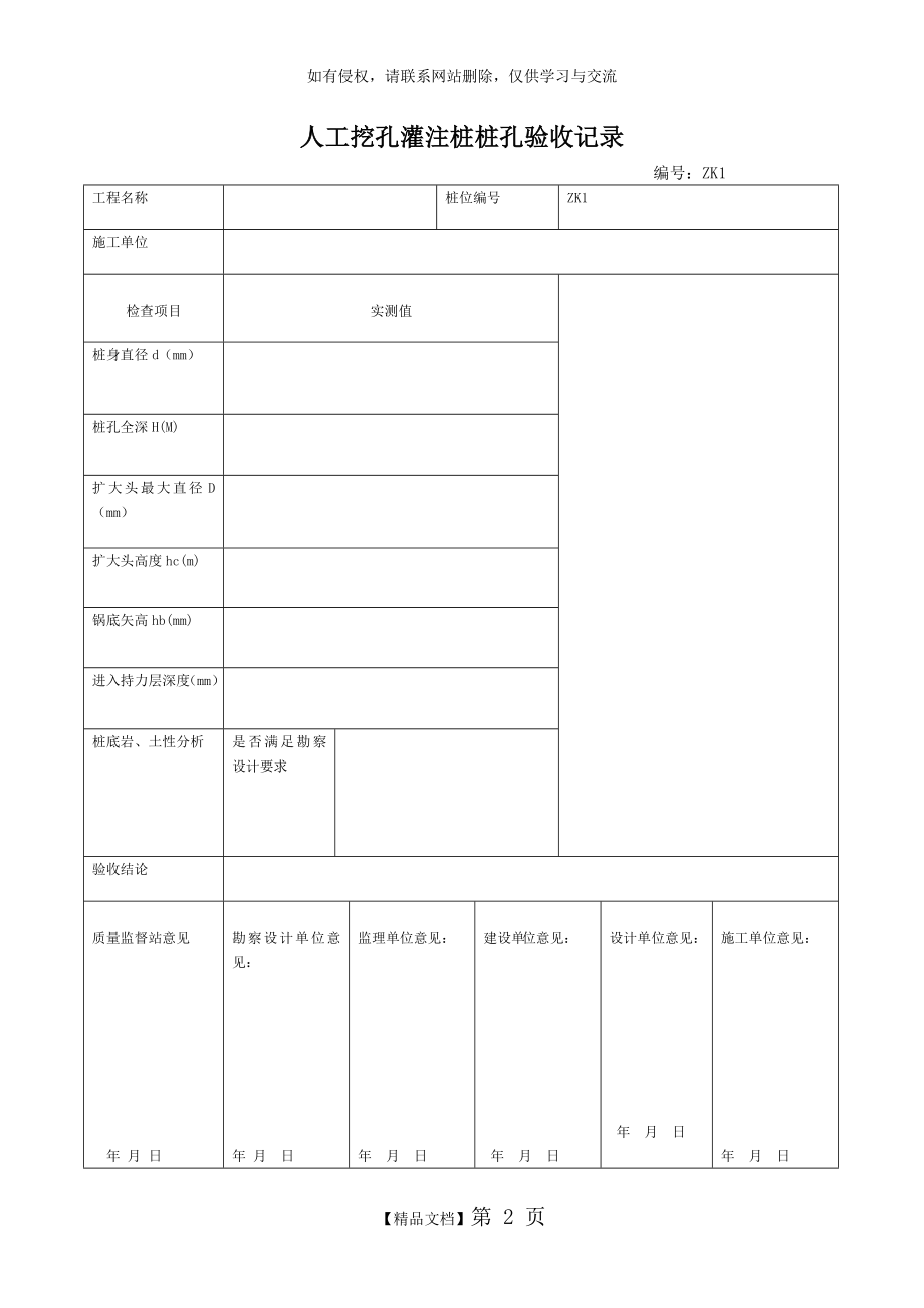 人工挖孔桩验收记录表.doc_第2页