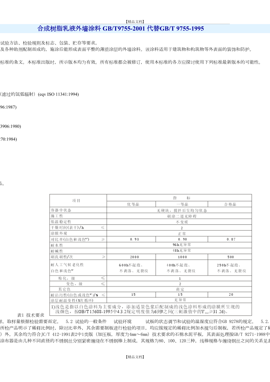 GB 9755-2001合成树脂乳液外墙涂料.doc_第2页