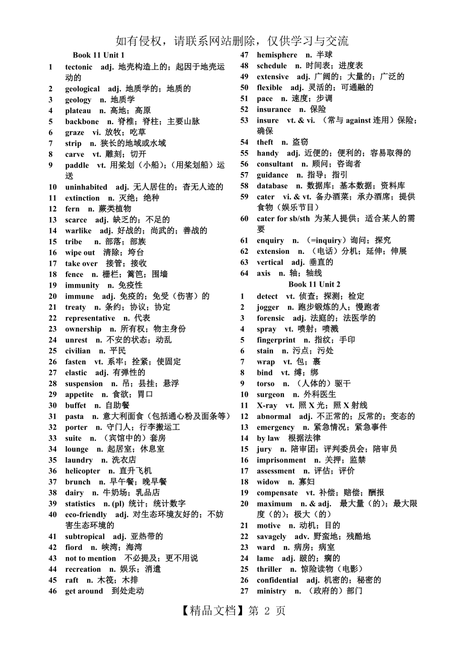 人教版高中英语选修11词汇表.doc_第2页