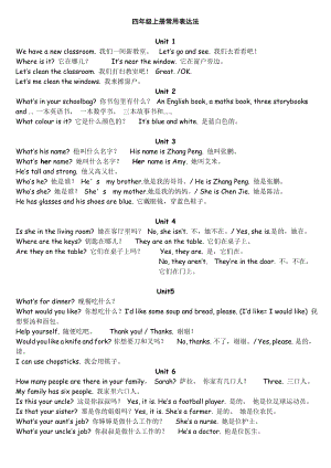 四年级上册常用表达法.doc