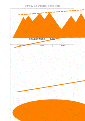 北师大版高中英语模块1一8单词表word资料18页.doc