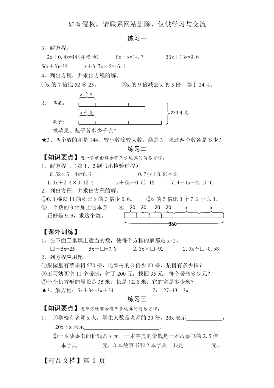 五年级解方程典型练习题09214word资料7页.doc_第2页