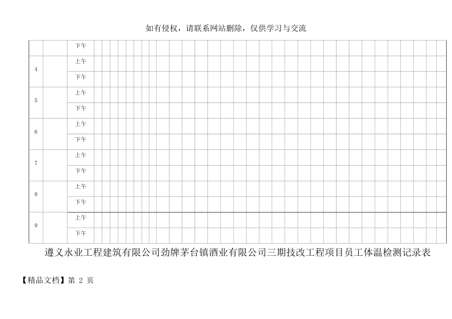 员工体温检测记录表.doc_第2页