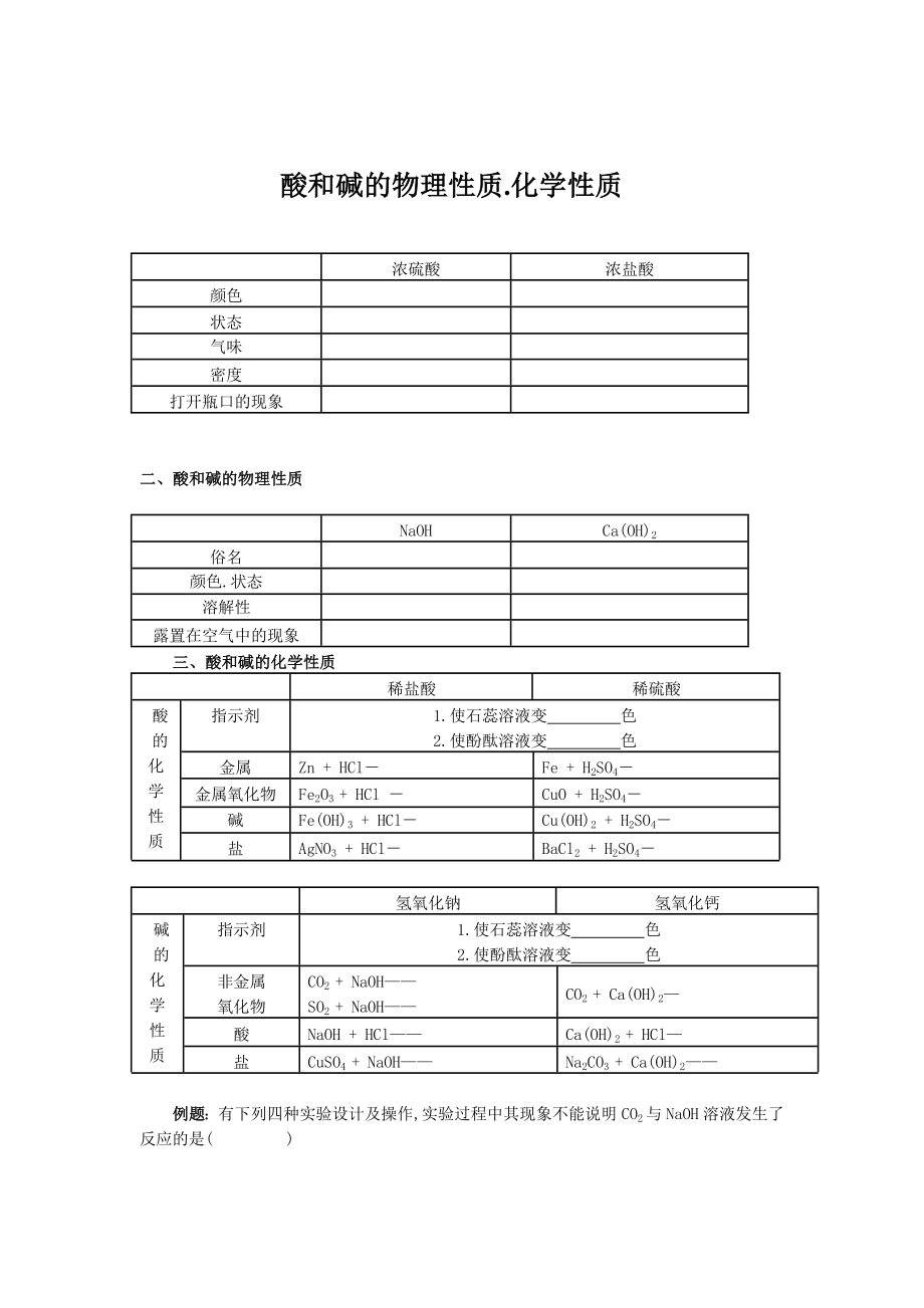 酸和碱的物理性质和化学性质.doc_第1页