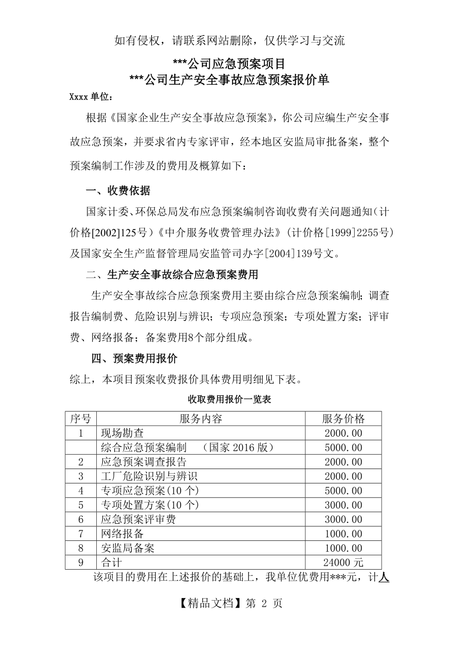 应急预案报价清单.doc_第2页