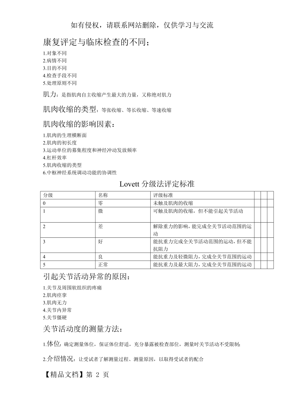 康复评定技术重点复习.doc_第2页