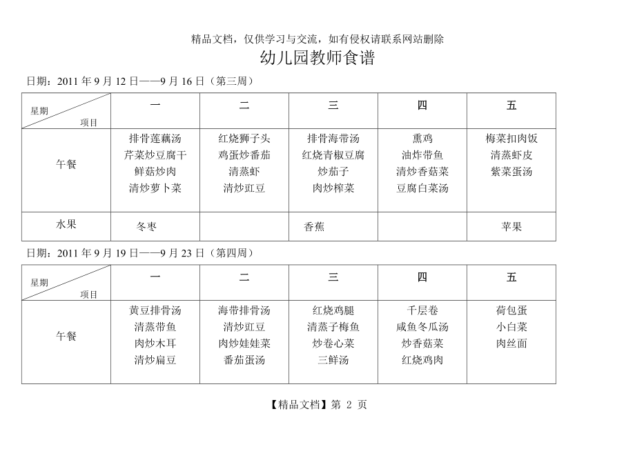 幼儿园教职工食谱.doc_第2页