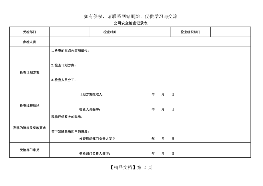 事故隐患排查治理表格(全套).doc_第2页