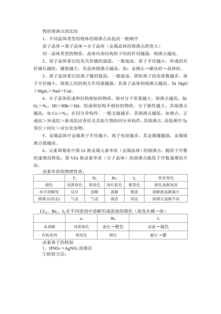 物质熔沸点的比较.doc_第1页