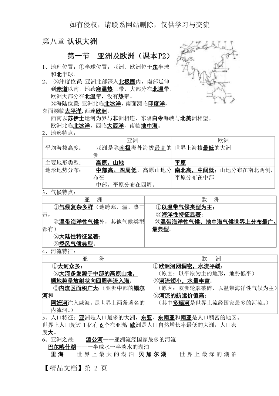 七年级下册地理知识总结.doc_第2页