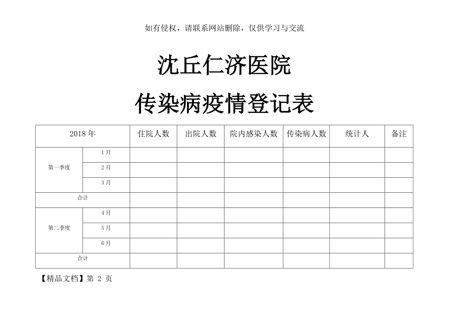 传染病疫情登记表035943页word.doc_第2页