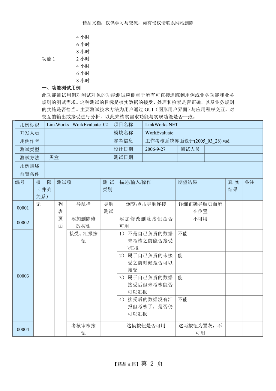 软件的测试用例实例(非常详细).doc_第2页