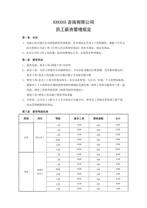 监理公司薪资管理规定.doc