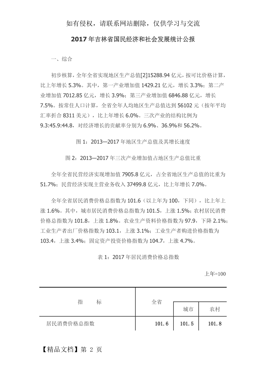 吉林省国民经济和社会发展统计公报-22页文档资料.doc_第2页