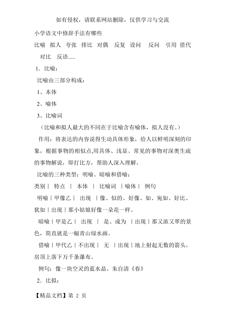 小学语文中修辞手法有哪些34620.doc_第2页