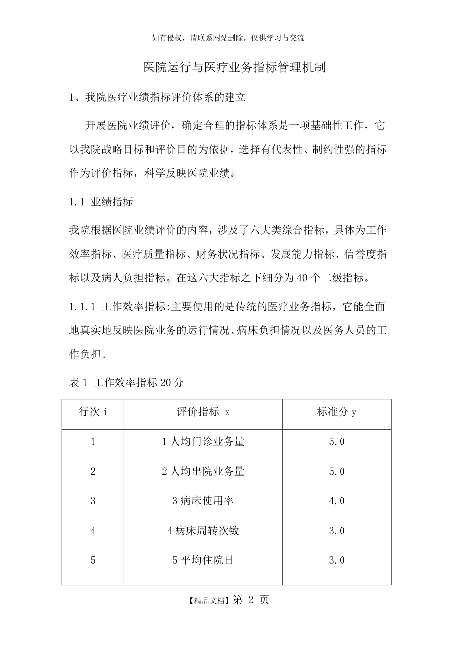 医院业绩指标评价体系的建立.doc_第2页