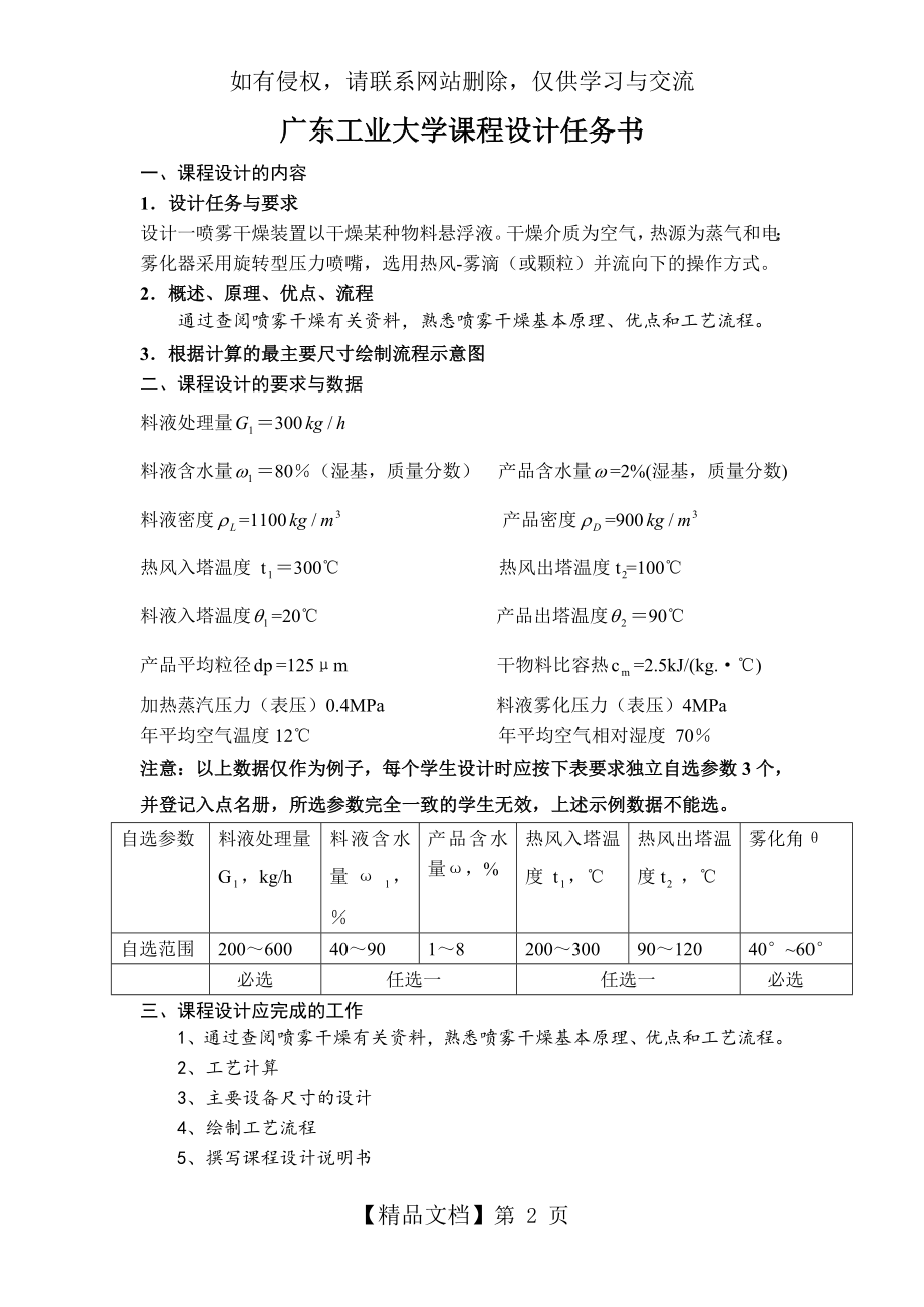 喷雾干燥器设计计算.doc_第2页