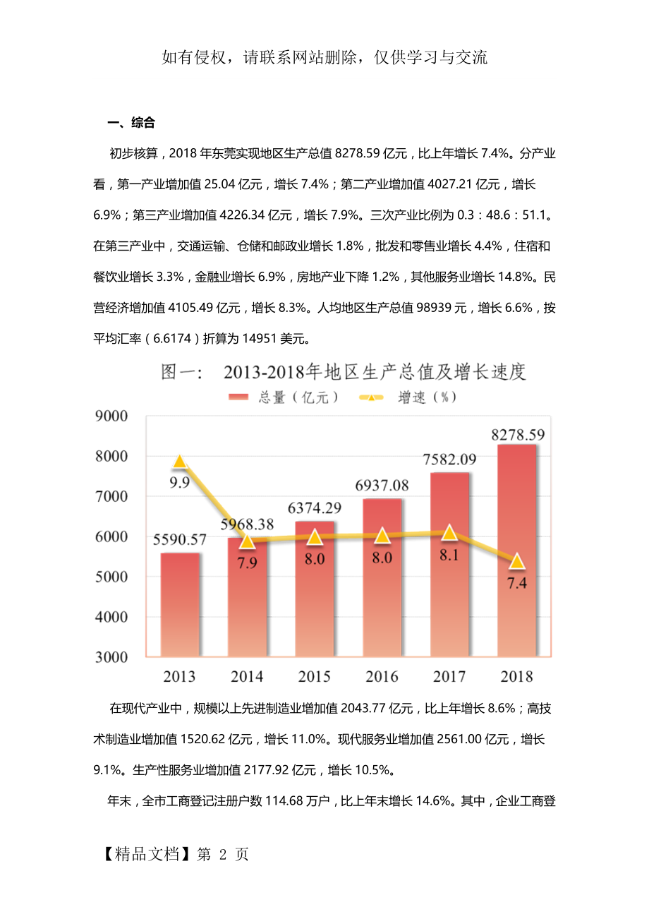 东莞市国民经济和社会发展统计公报word资料20页.doc_第2页