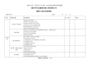 建筑施工现场安全检查表-.doc