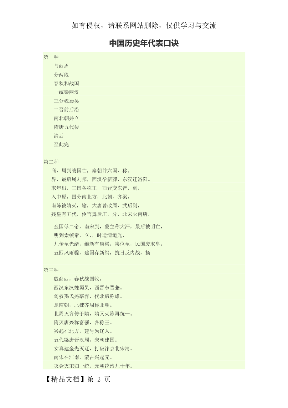 中国历史年代表口诀.doc_第2页