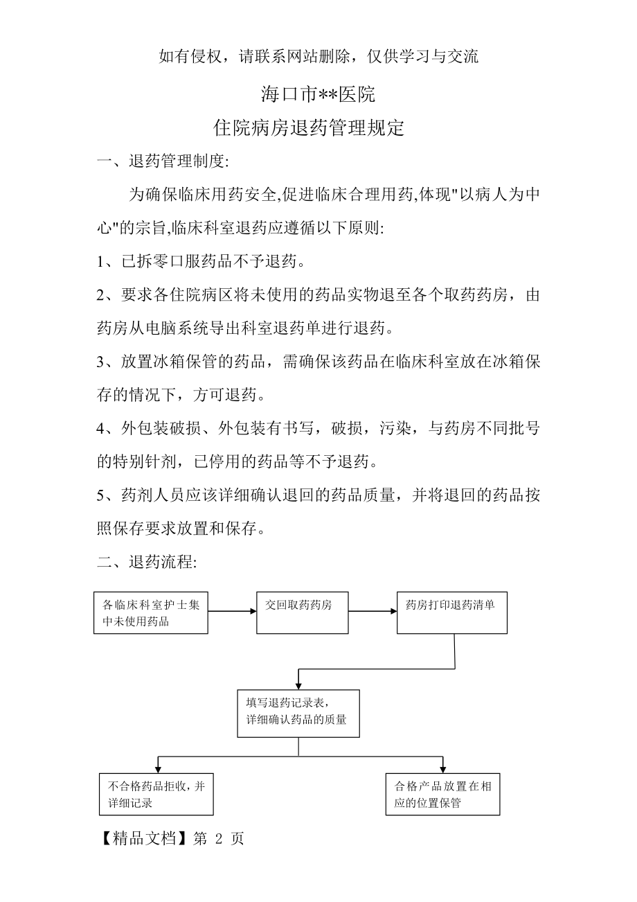 住院病房退药管理规定-2页精选文档.doc_第2页