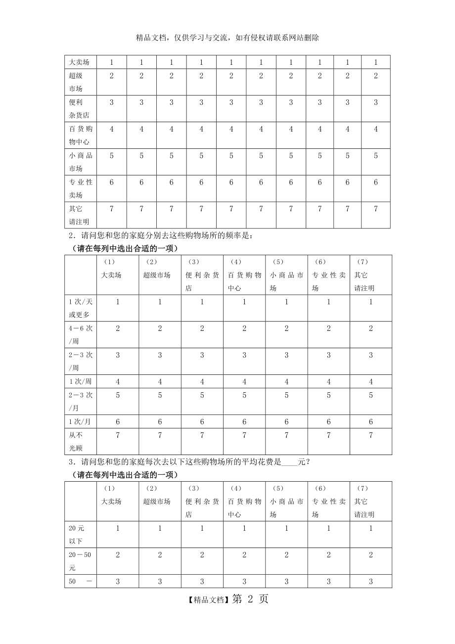 调查问卷格式示例.doc_第2页