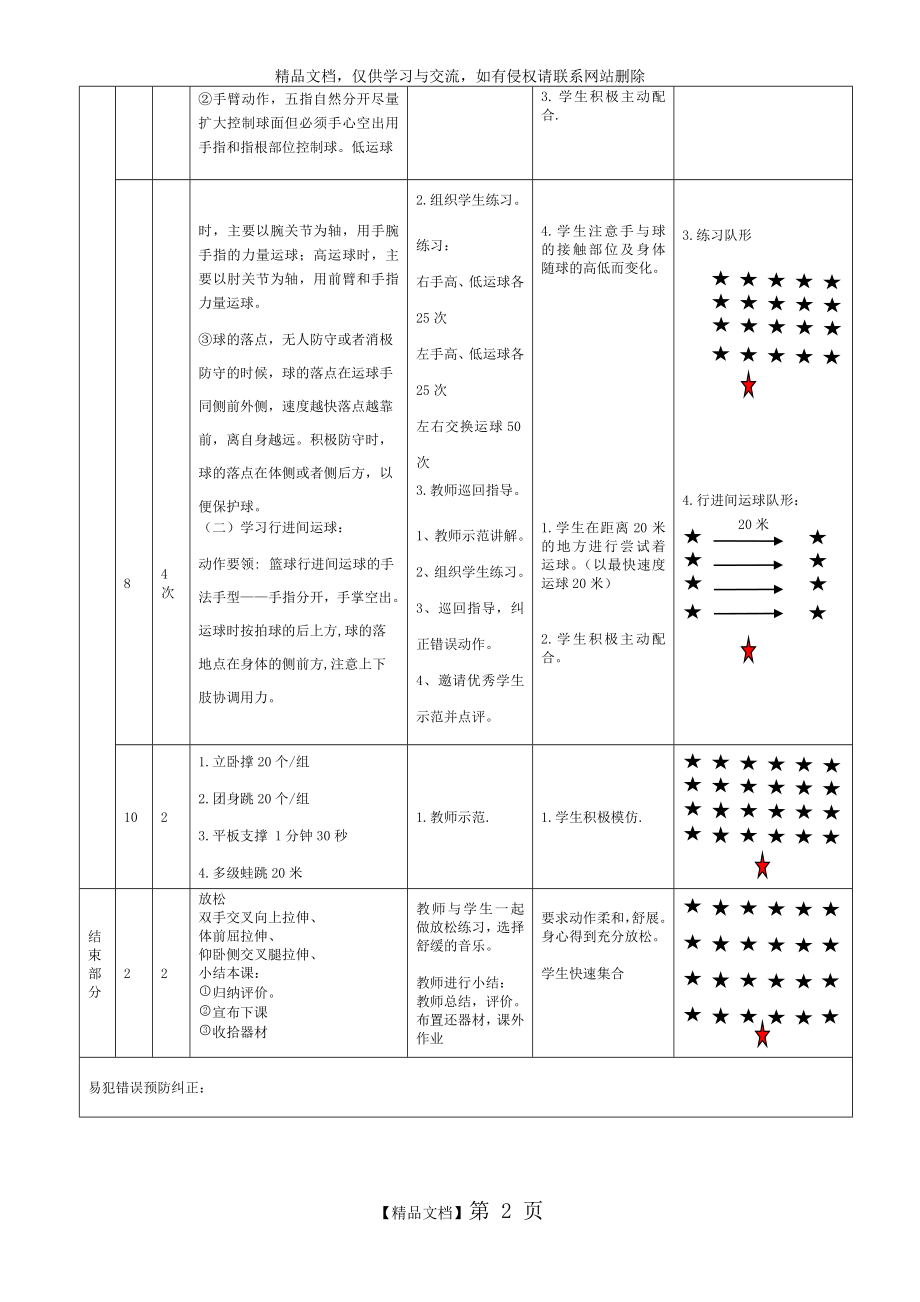 篮球行进间运球的教案.doc_第2页