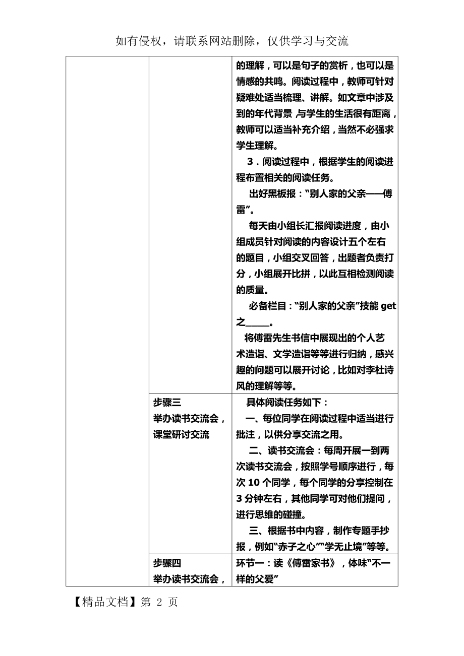 《傅雷家书》阅读计划-5页word资料.doc_第2页