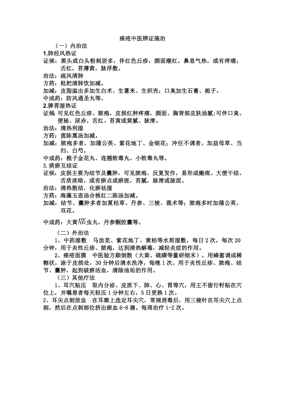 痤疮中医辨证施治.doc_第1页