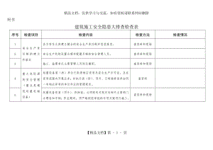 建筑施工安全隐患大排查检查表.doc