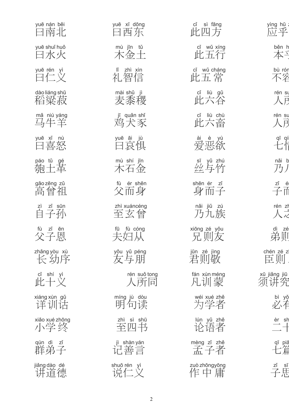 三字经注音打印版.doc_第2页