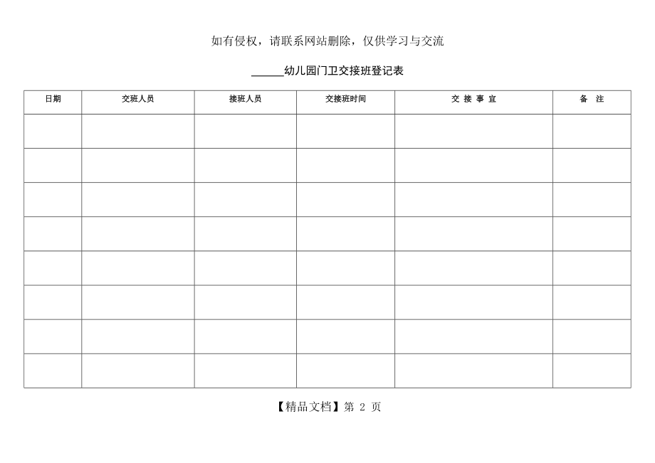 幼儿园门卫交接班登记表.doc_第2页