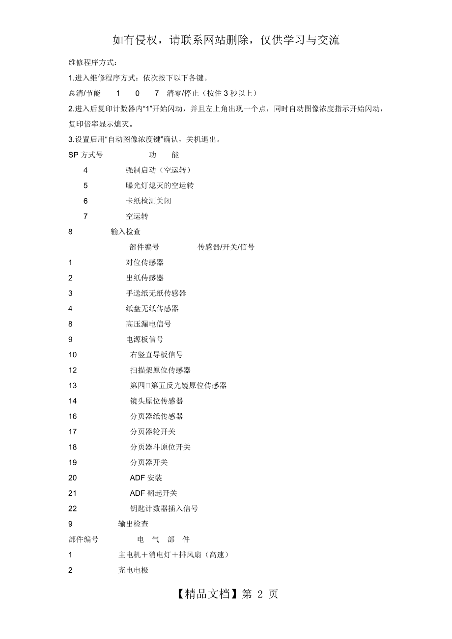 理光复印机维修代码和故障代码.doc_第2页