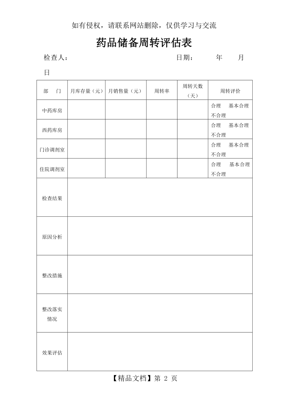 药品储备周转评估表.doc_第2页