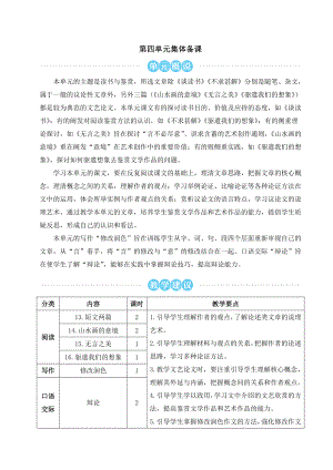 部编版九年级下册语文 第4单元 13 短文两篇 教案.doc