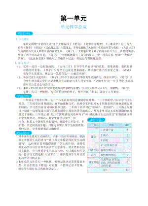 人教版三年级下册语文 第1单元 单元教学总览.docx