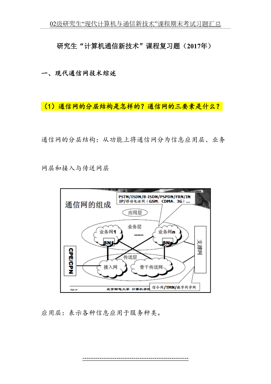 北邮“计算机通信新技术”系列讲座课程习题汇总.doc_第2页