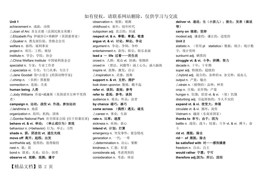 高一英语必修四单词表.doc_第2页