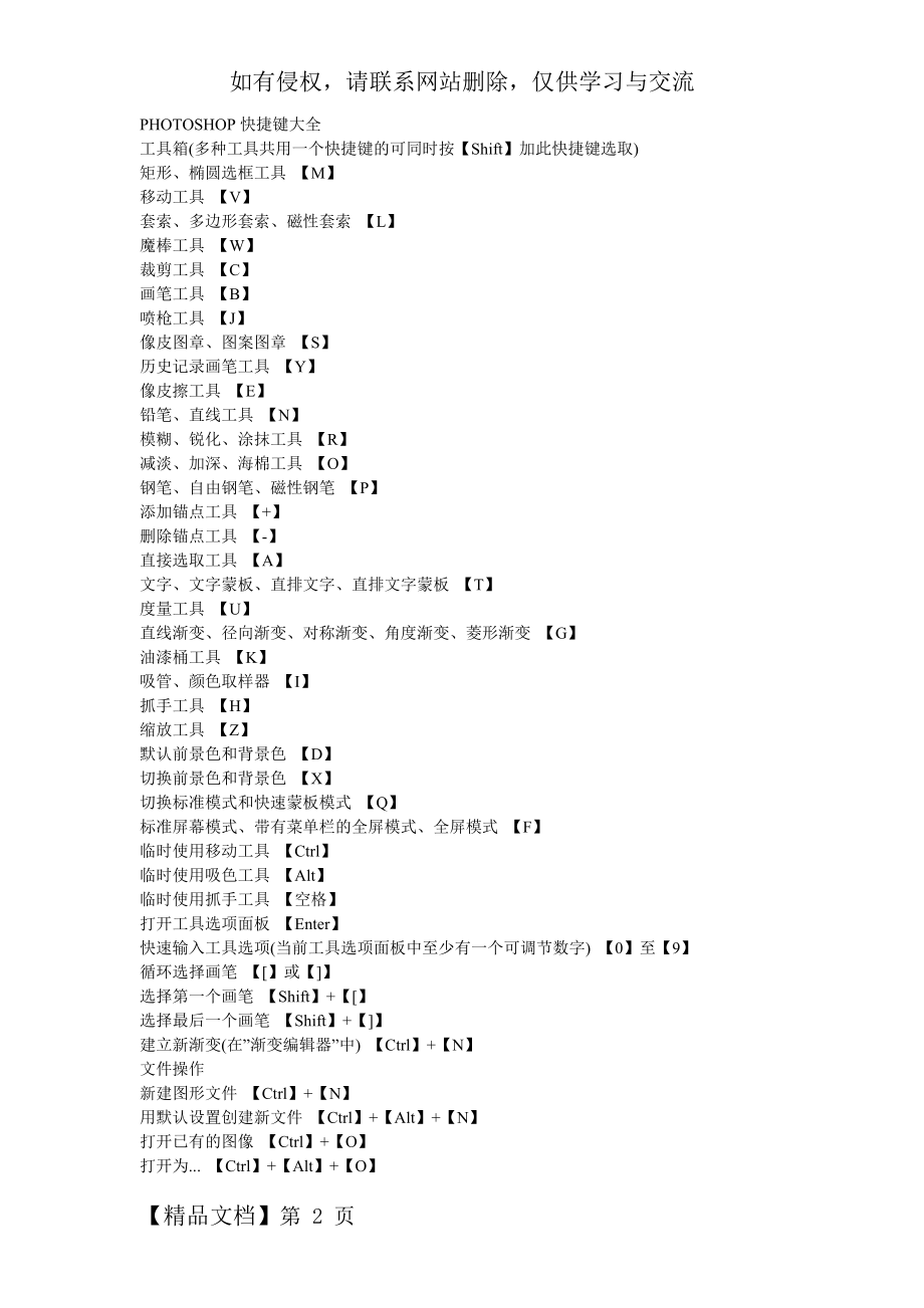 photoshow快捷键大全讲解学习.doc_第2页