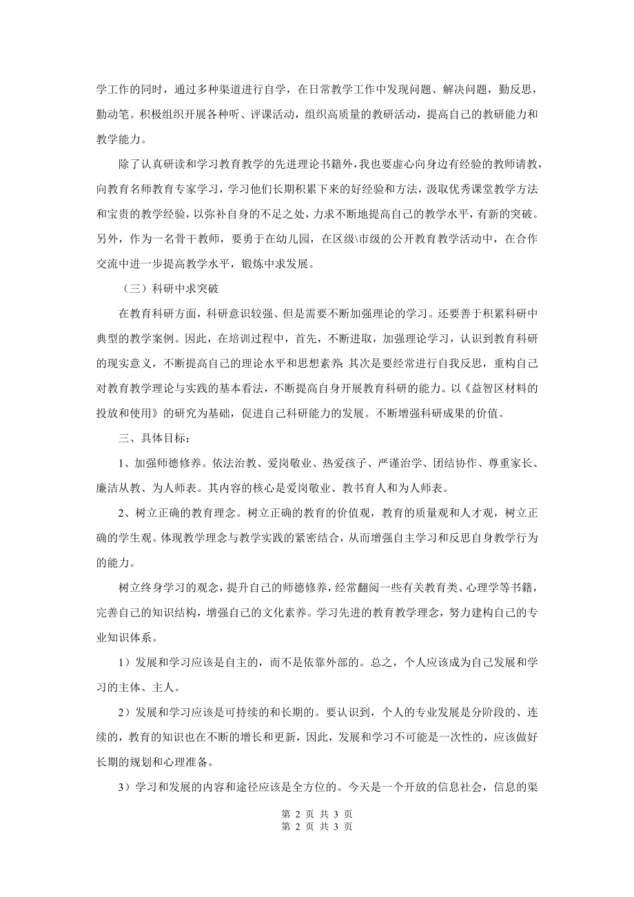 骨干教师个人成长规划.doc_第2页