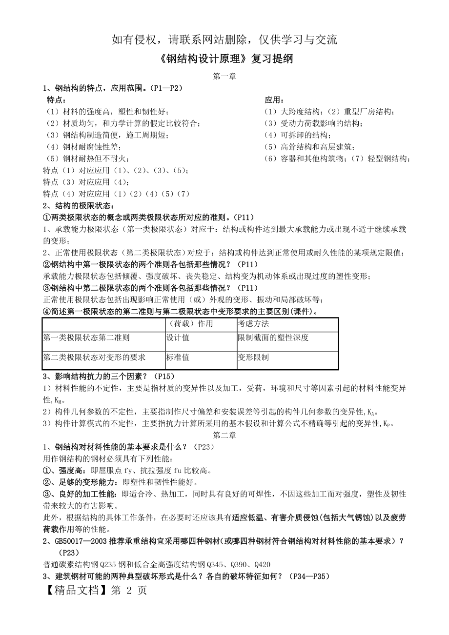 钢结构原理复习提纲.doc_第2页