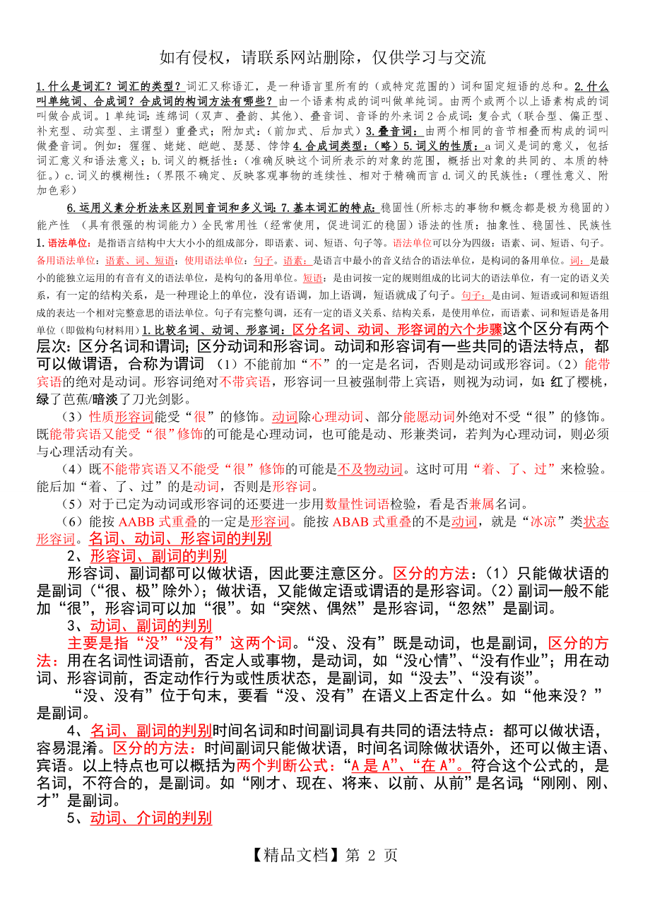 现代汉语考试要点.doc_第2页