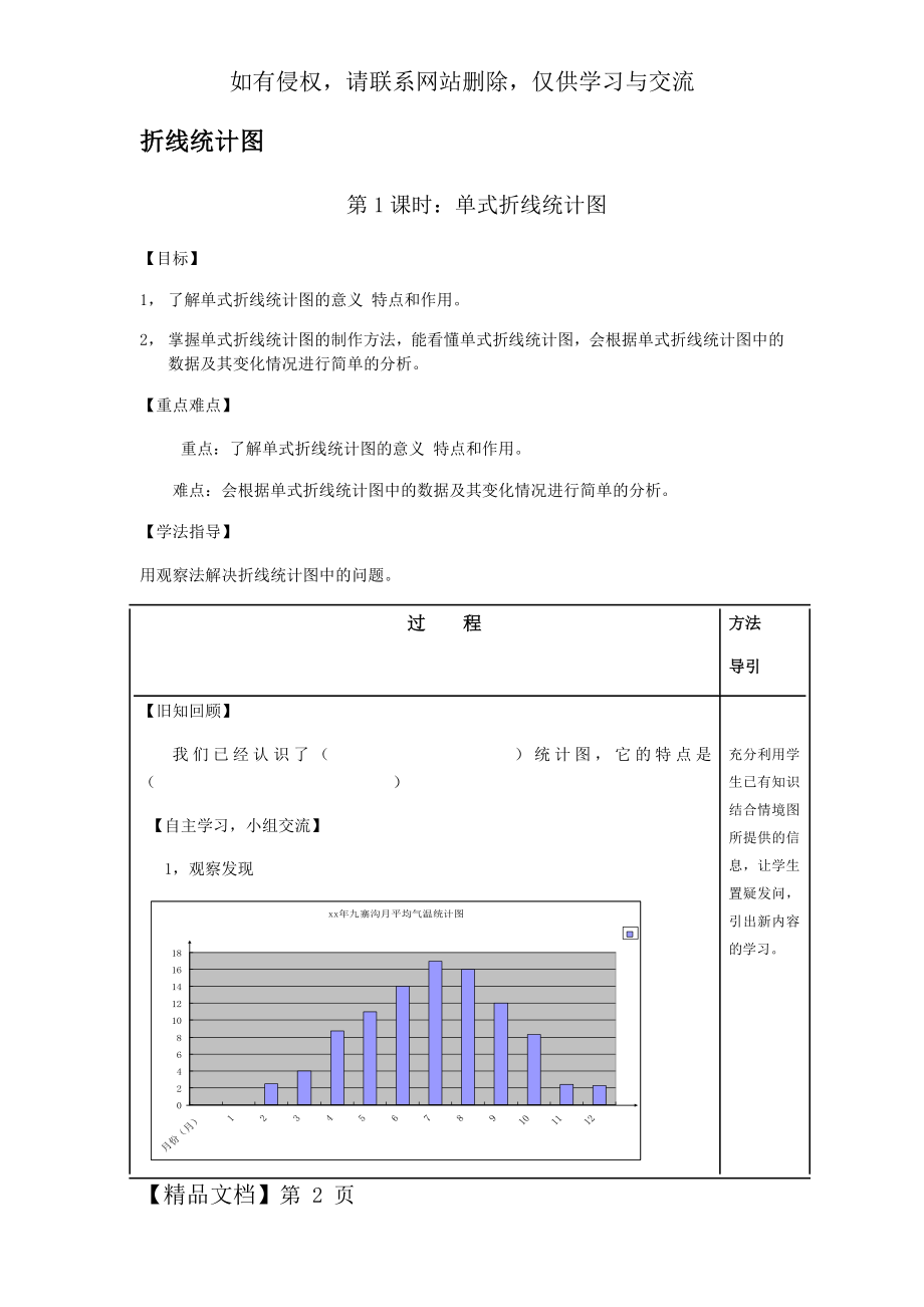 折线统计图导学案6页word.doc_第2页