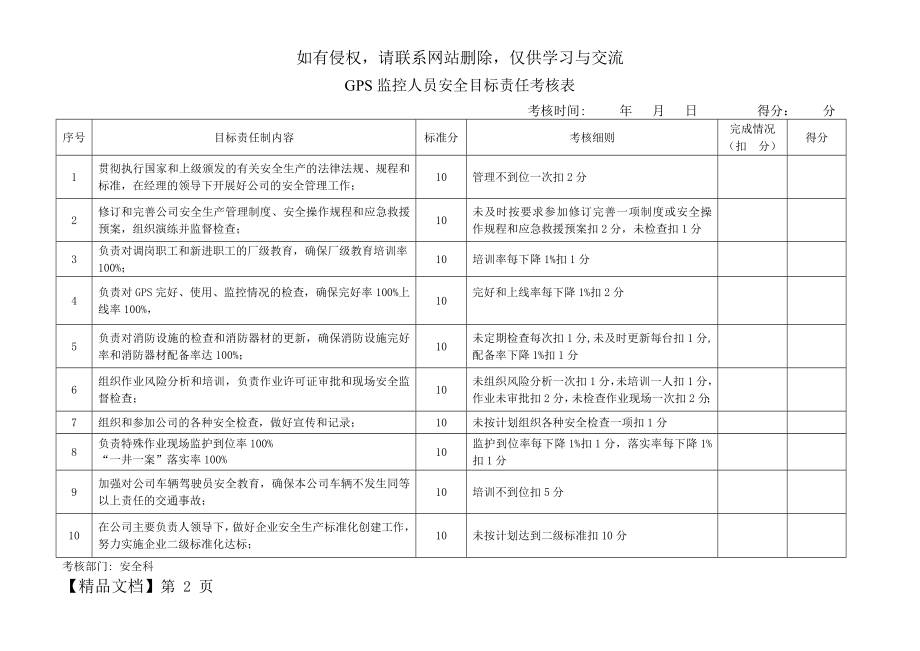 安全目标考核表19页.doc_第2页