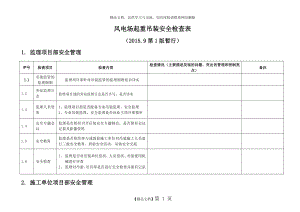 风电场起重吊装安全检查表.doc