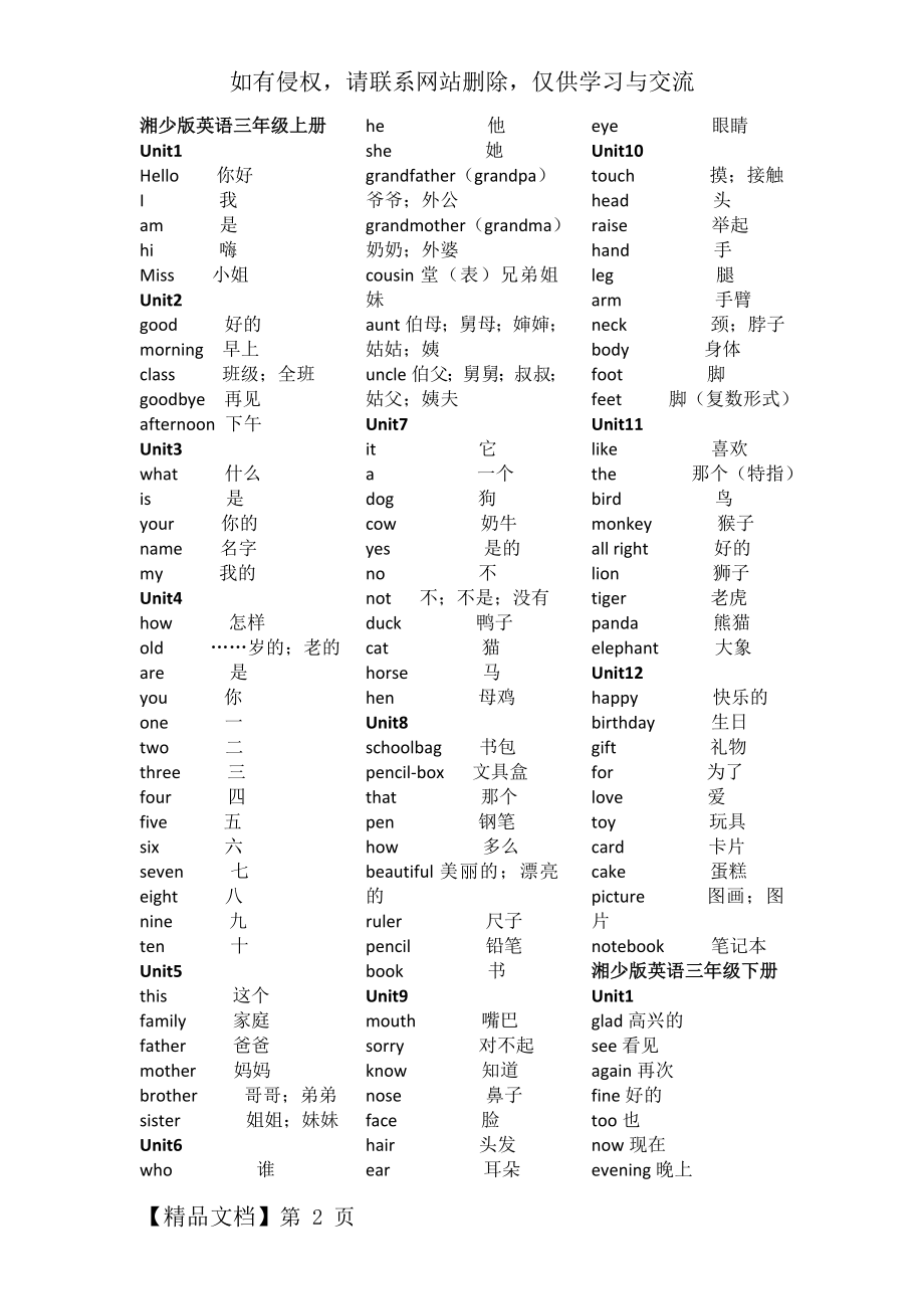 新湘少三年级上下册单词表精品文档3页.doc_第2页