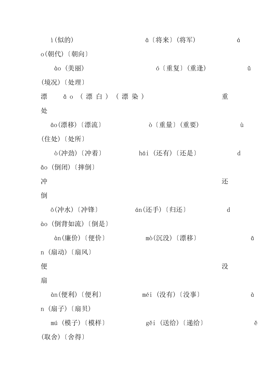 人教版三年级下册语文复习资料.docx_第2页