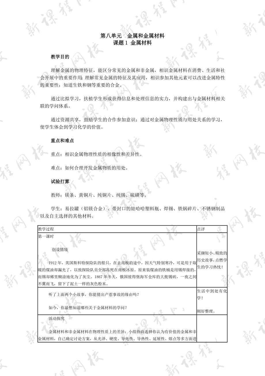 人教版初中化学教案下册全.docx_第1页